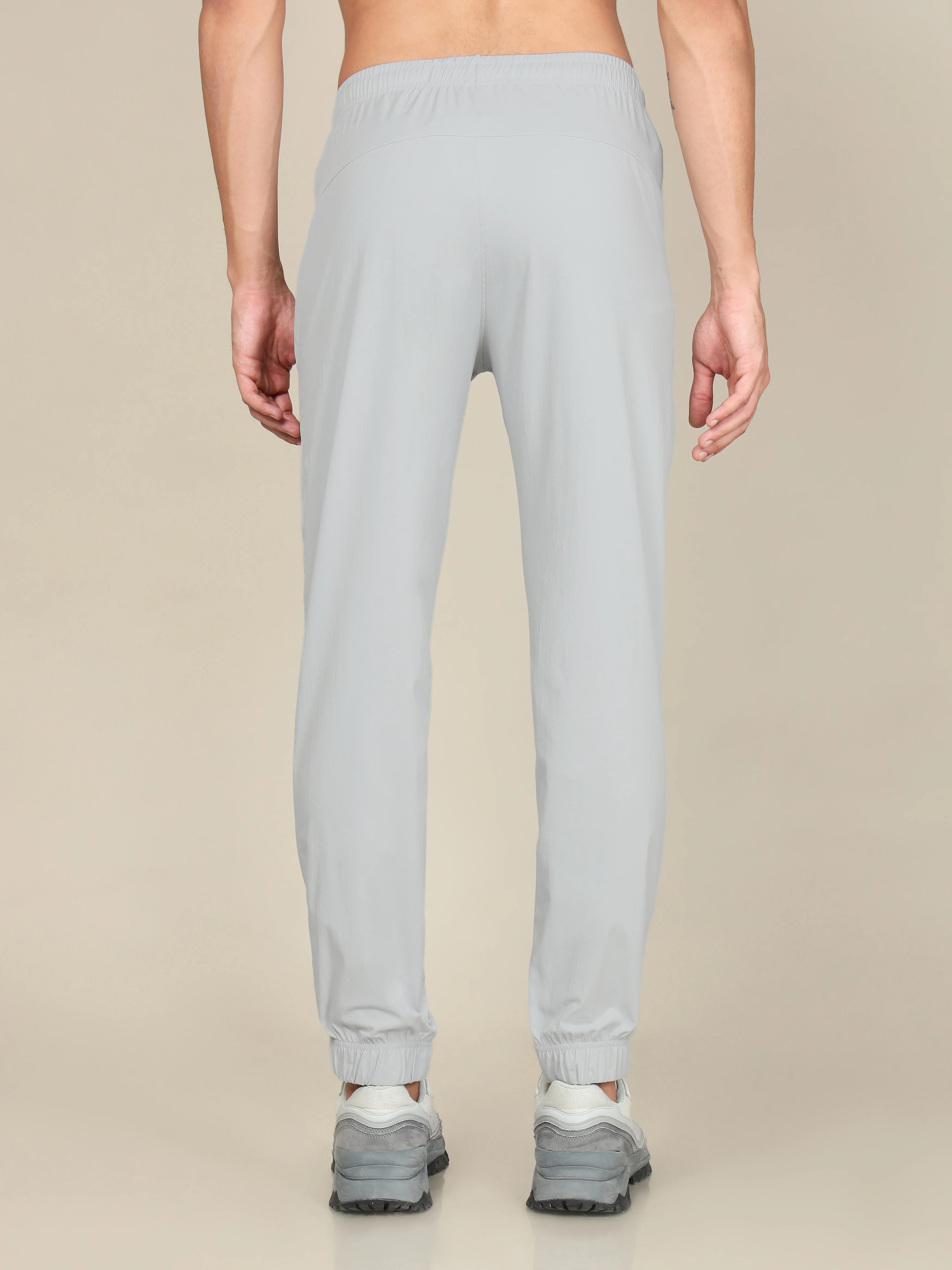 Men Solid Relax Fit Joggers with TECHNOLITE - Image 3