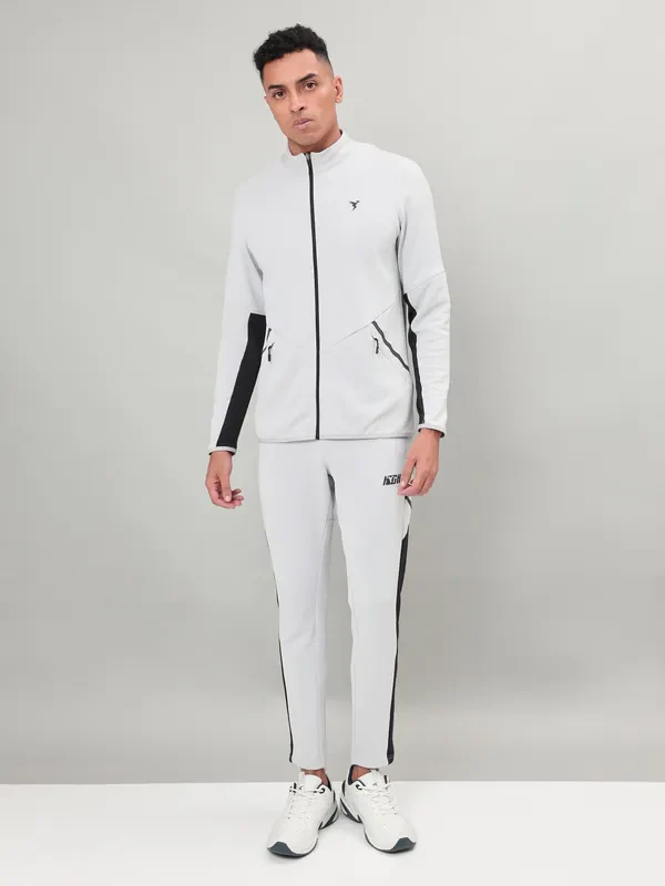 Men Solid Slim Fit Tracksuits with ELASTO LITE - Image 2