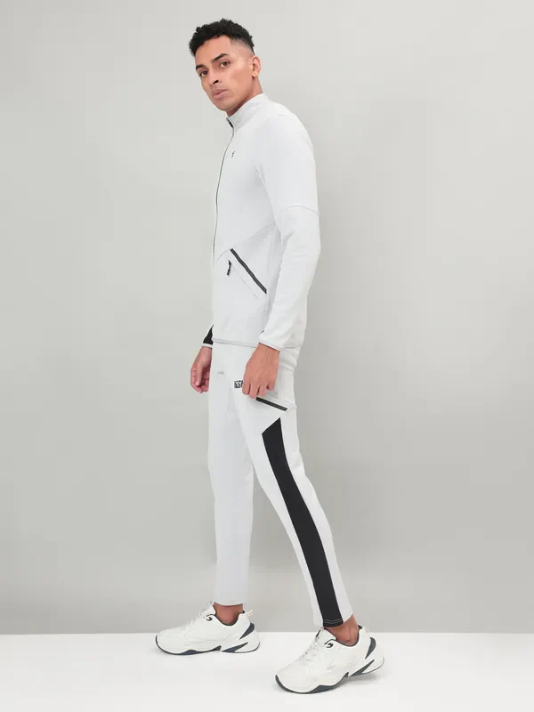 Men Solid Slim Fit Tracksuits with ELASTO LITE - Image 4