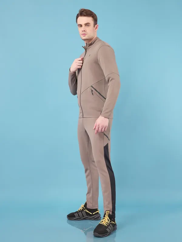 Men Solid Slim Fit Tracksuits with ELASTO LITE - Image 4
