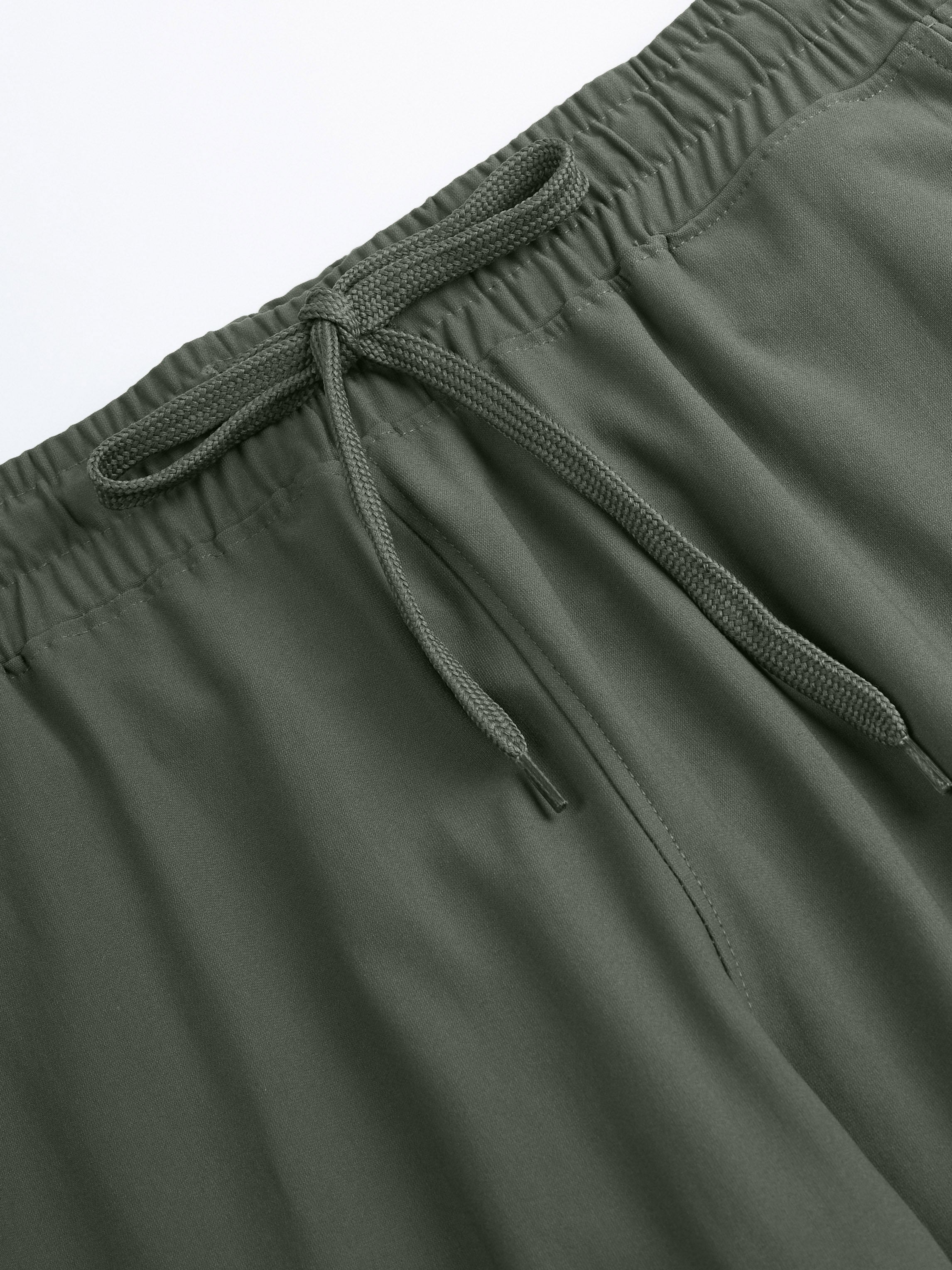 Men Solid Relax Fit Cargo Trackpants with DURACOOL+ - Image 7
