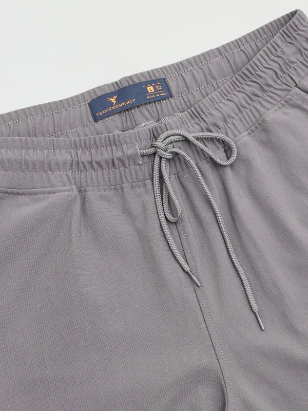 Men Solid Relax Fit Cargo Trackpants with DURACOOL+ - Image 8