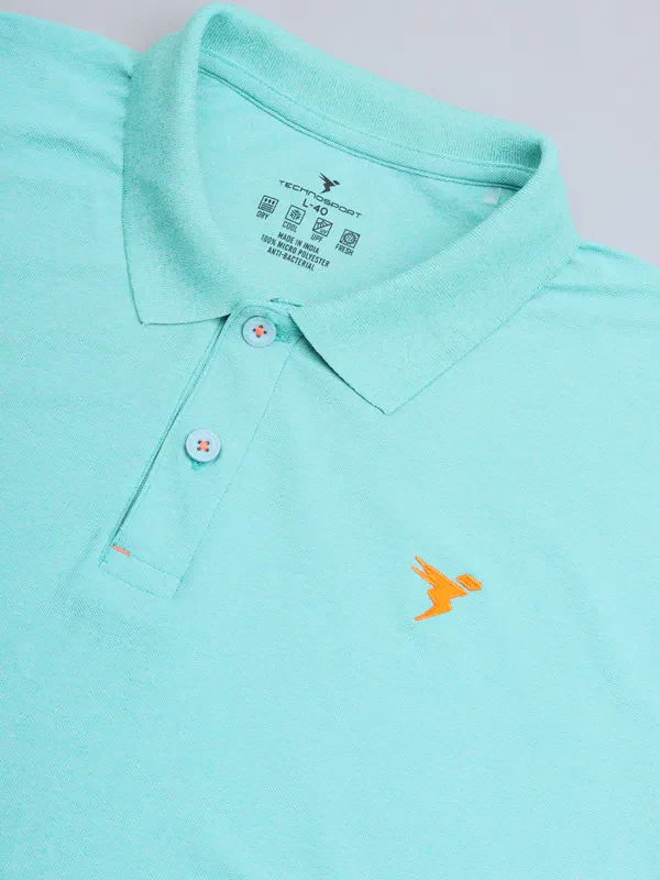 Men Solid Slim Fit Polo T-shirt with MATPIQ - Image 7
