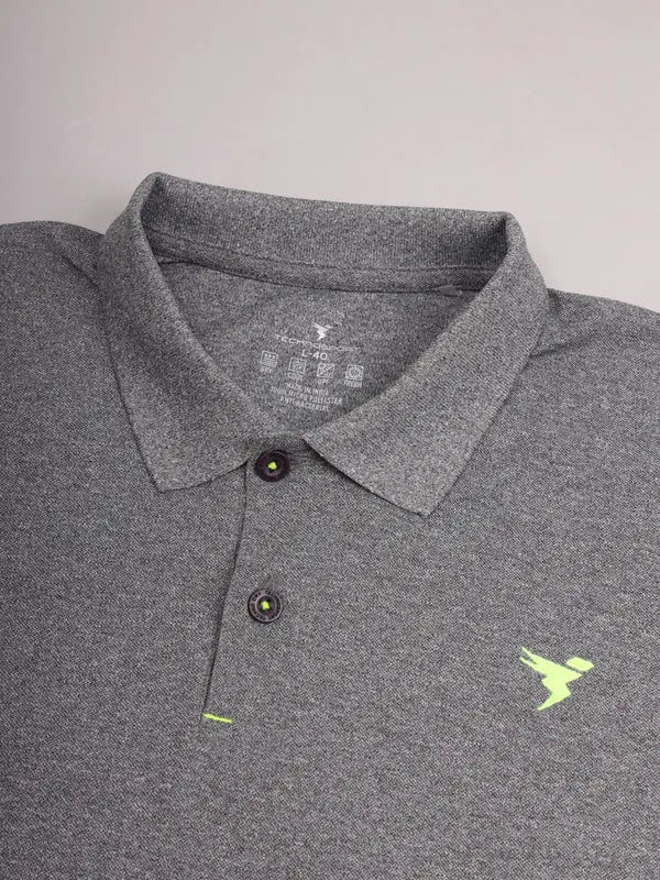 Men Solid Slim Fit Polo T-shirt with MATPIQ - Image 7