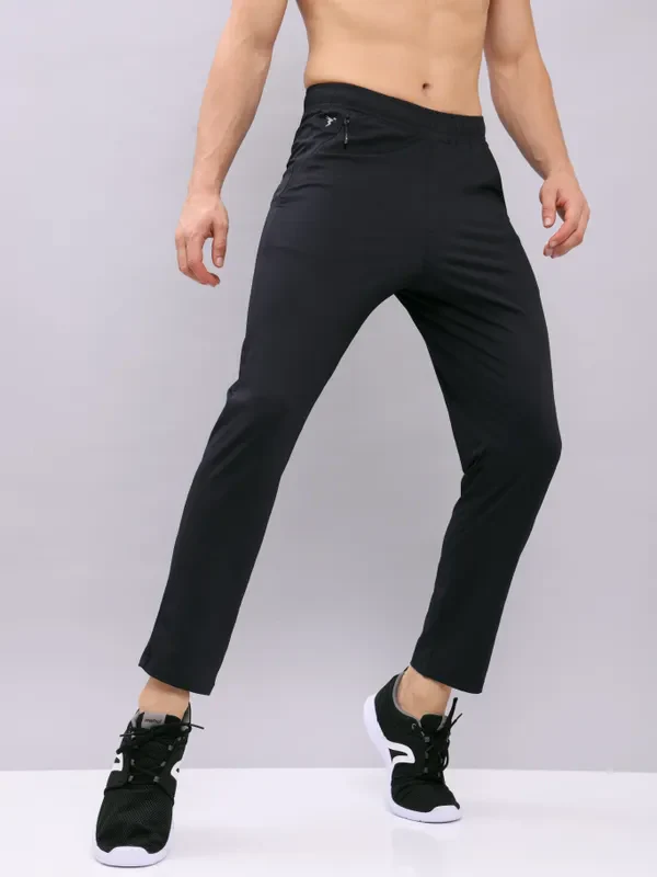 Men Solid Relax Fit Trackpants with ELASTO PLUS - Image 8