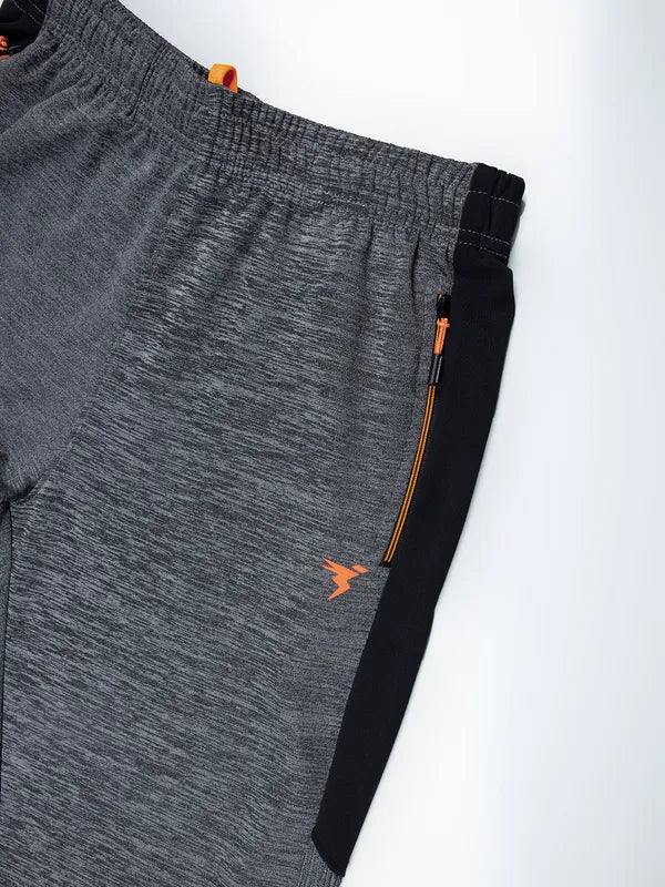 Men Melange Slim Fit Trackpants with TECHNO DRY - Image 7