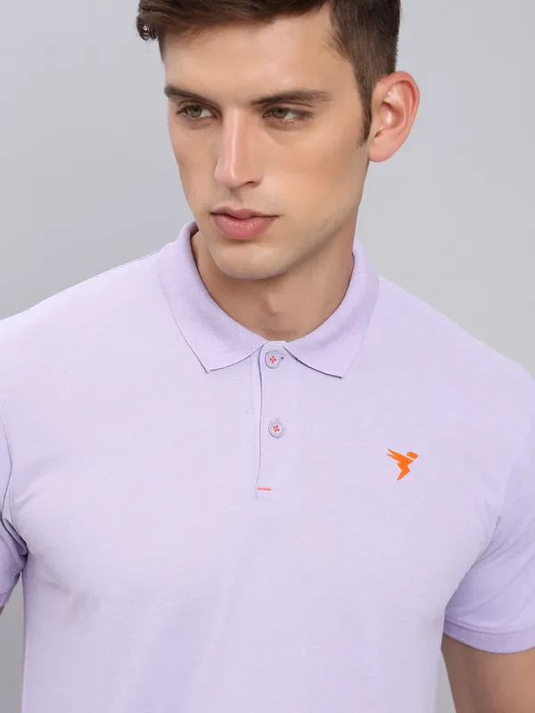 Men Solid Slim Fit Polo T-shirt with MATPIQ - Image 5