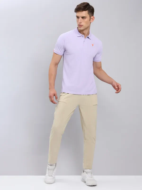 Men Solid Slim Fit Polo T-shirt with MATPIQ - Image 6