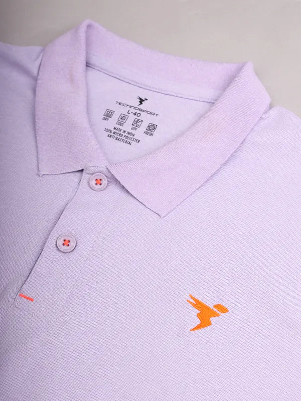 Men Solid Slim Fit Polo T-shirt with MATPIQ - Image 7