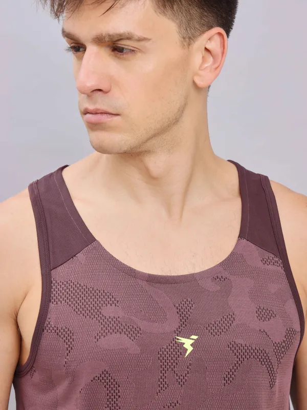 Men Colorblock Slim Fit Crew Neck Innerwear Vest with VENTMESH - Image 5