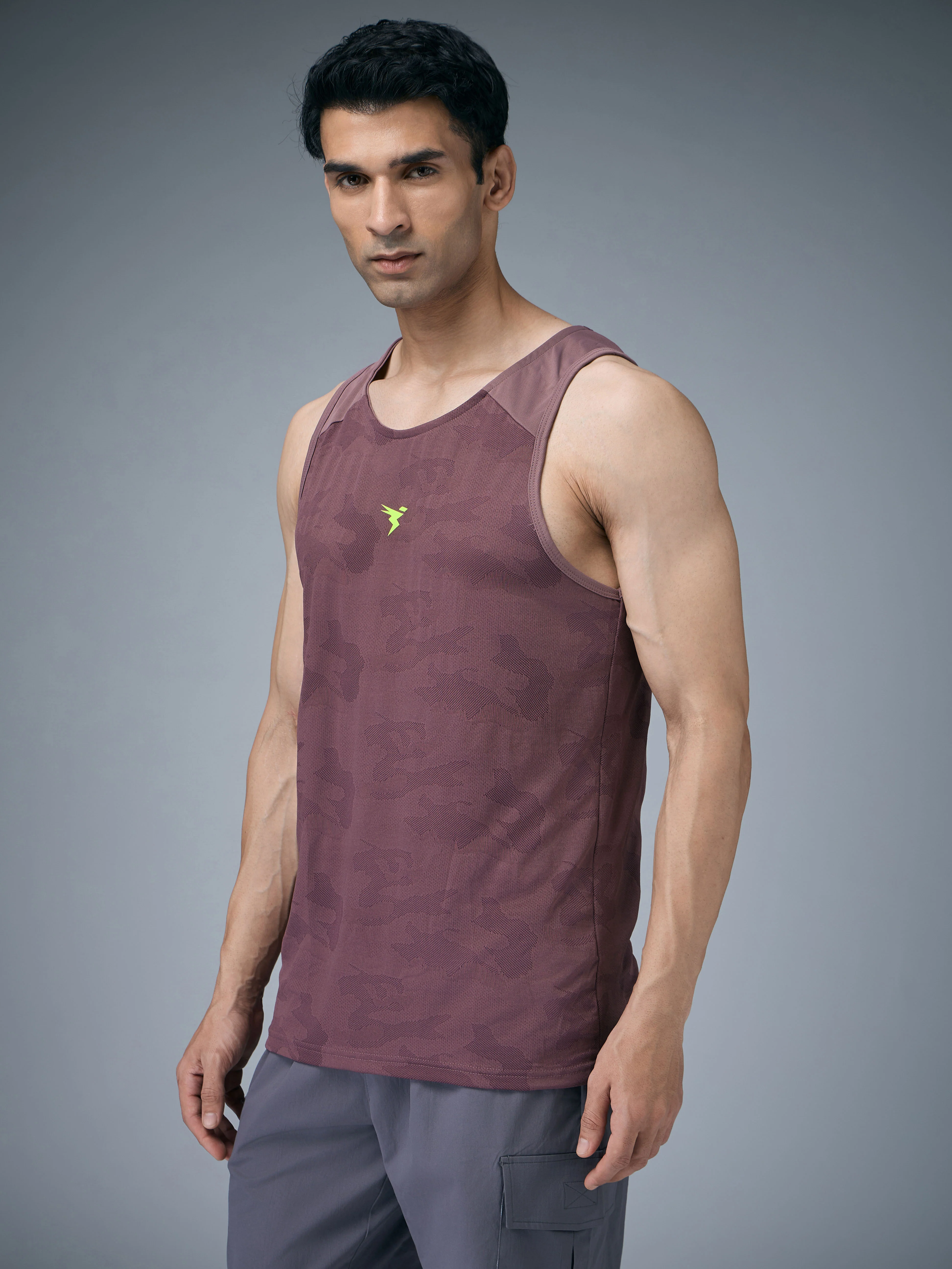 Men Colorblock Slim Fit Crew Neck Innerwear Vest with VENTMESH - Image 3
