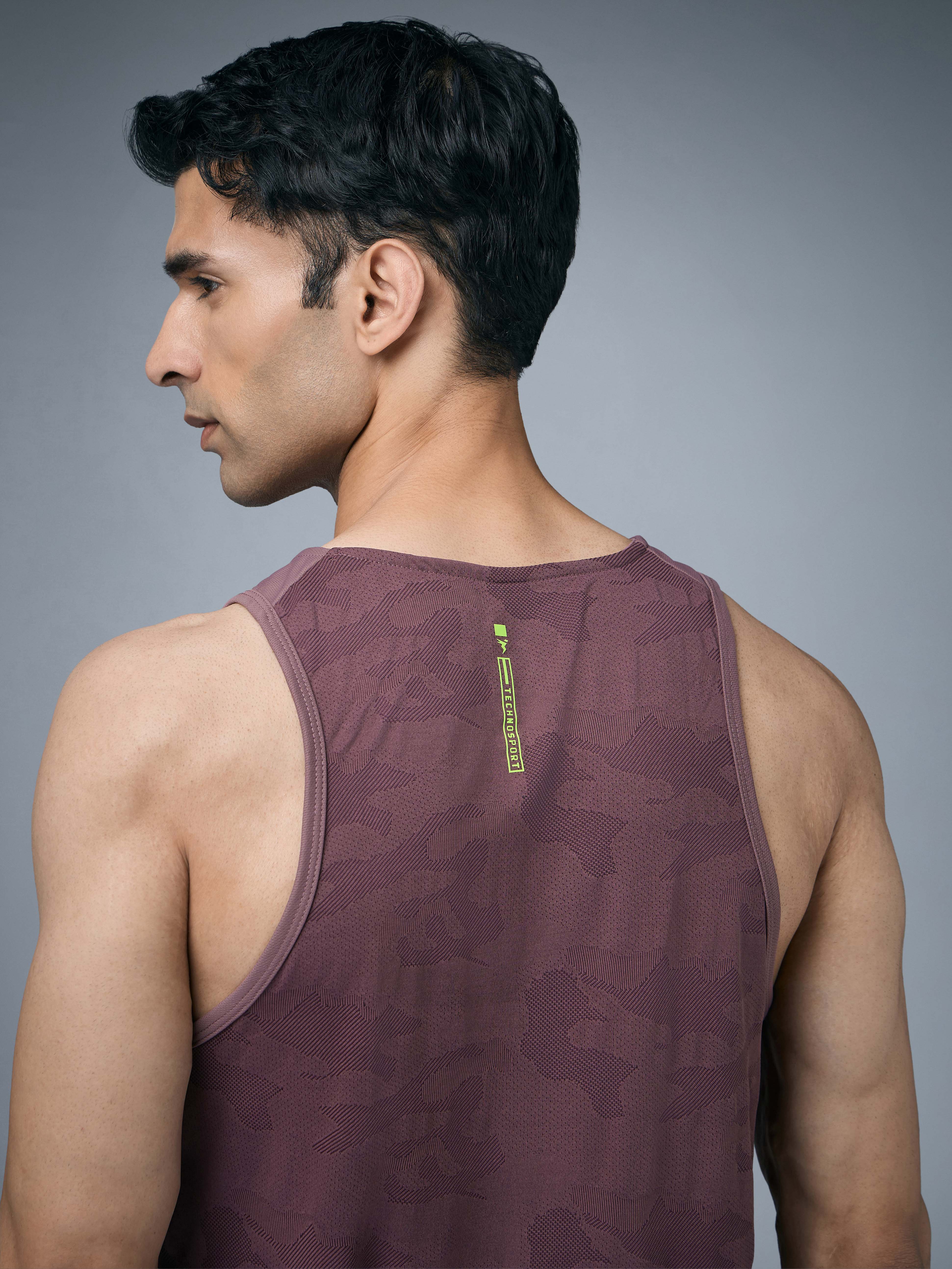 Men Colorblock Slim Fit Crew Neck Innerwear Vest with VENTMESH - Image 7