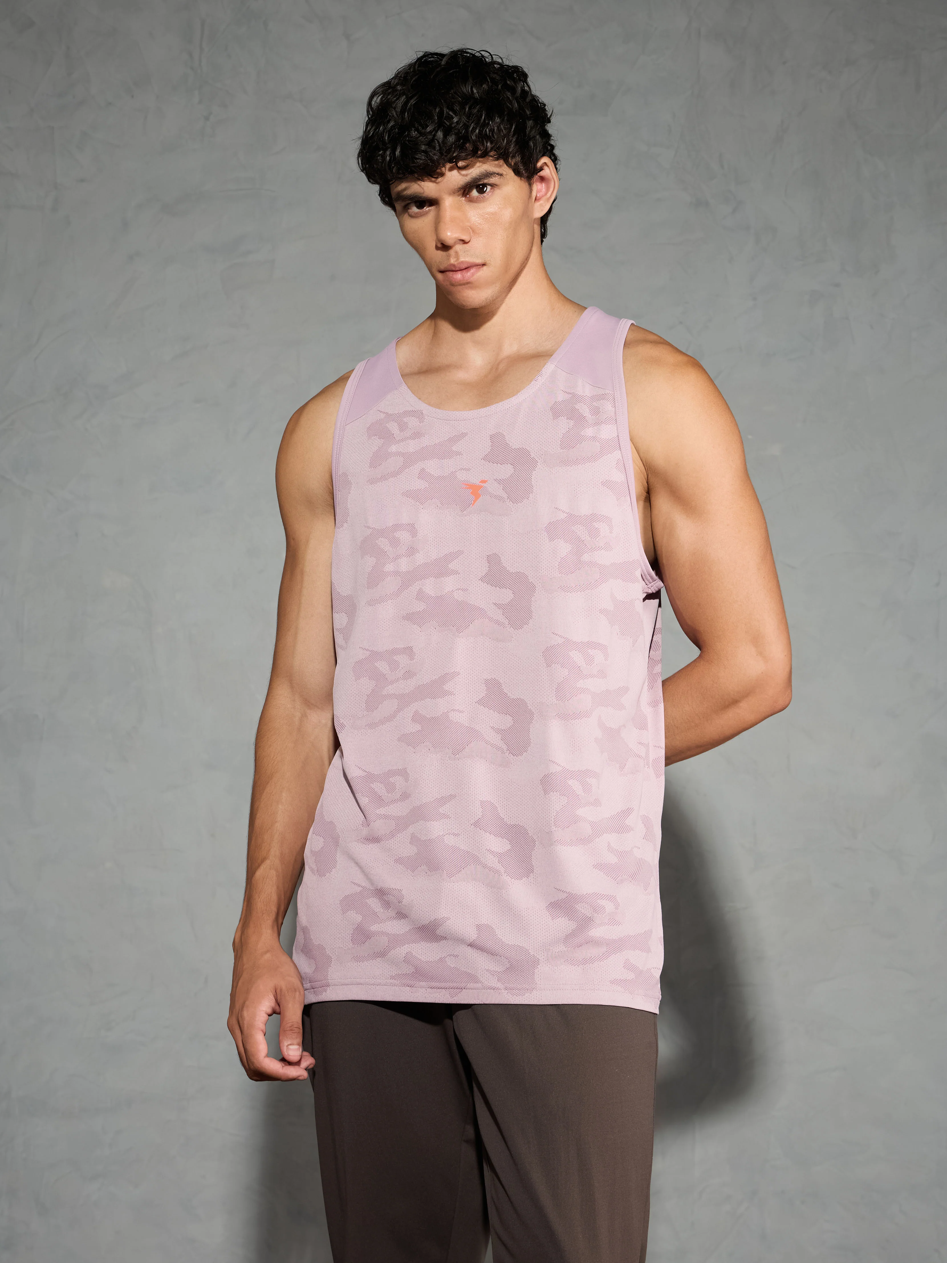 Men Colorblock Slim Fit Crew Neck Innerwear Vest with VENTMESH - Image 2