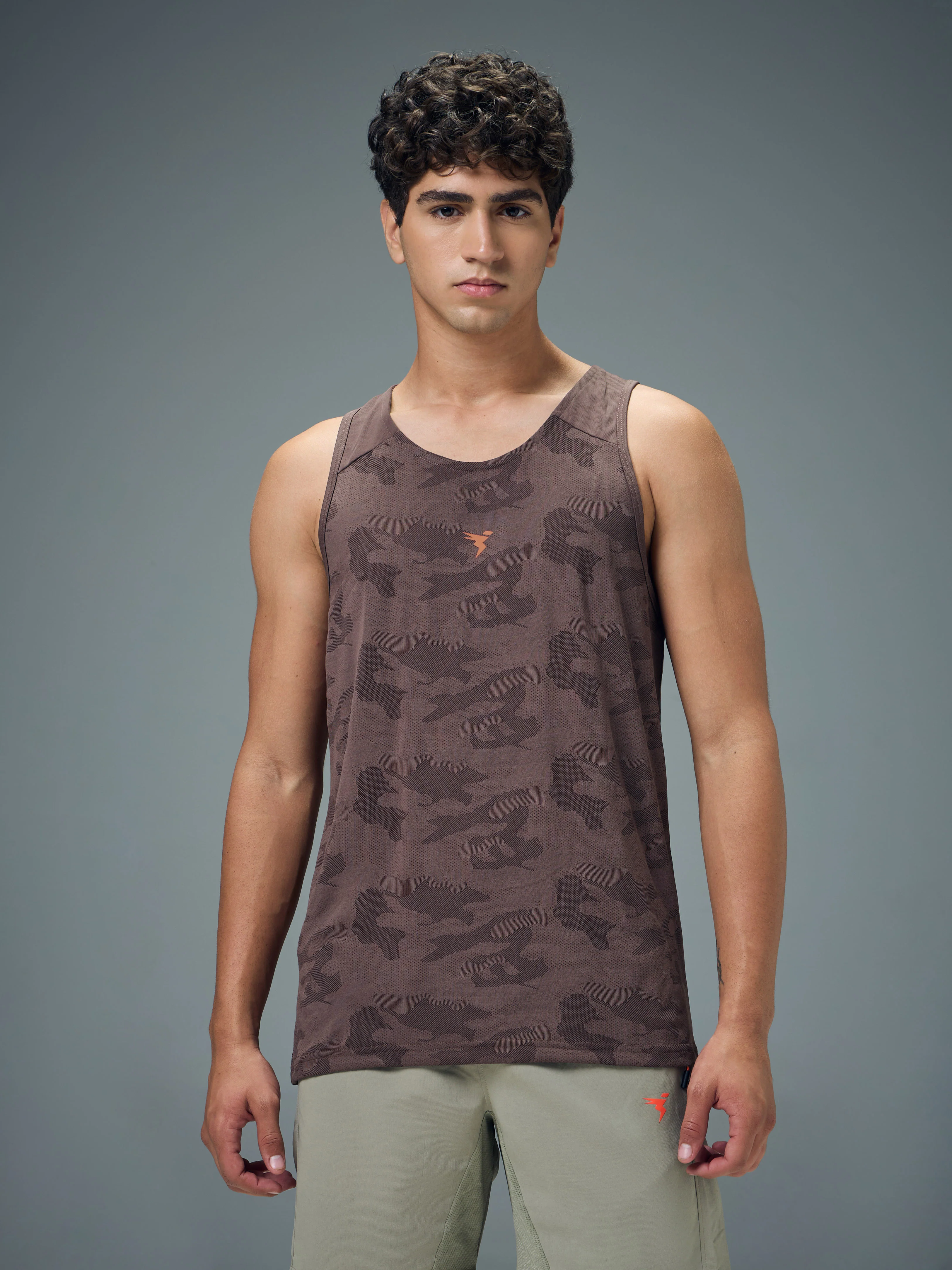 Men Colorblock Slim Fit Crew Neck Innerwear Vest with VENTMESH - Image 2