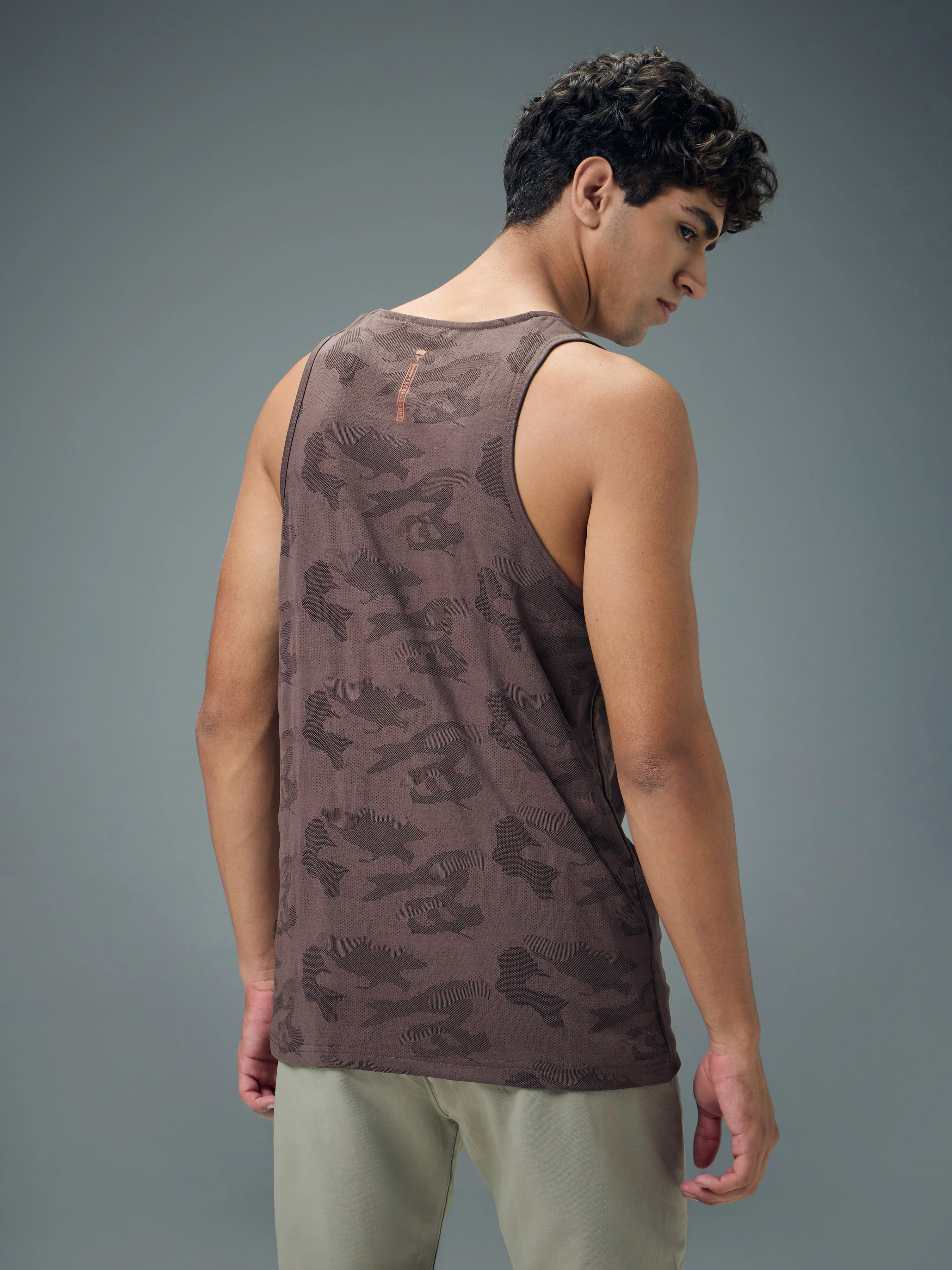 Men Colorblock Slim Fit Crew Neck Innerwear Vest with VENTMESH - Image 3