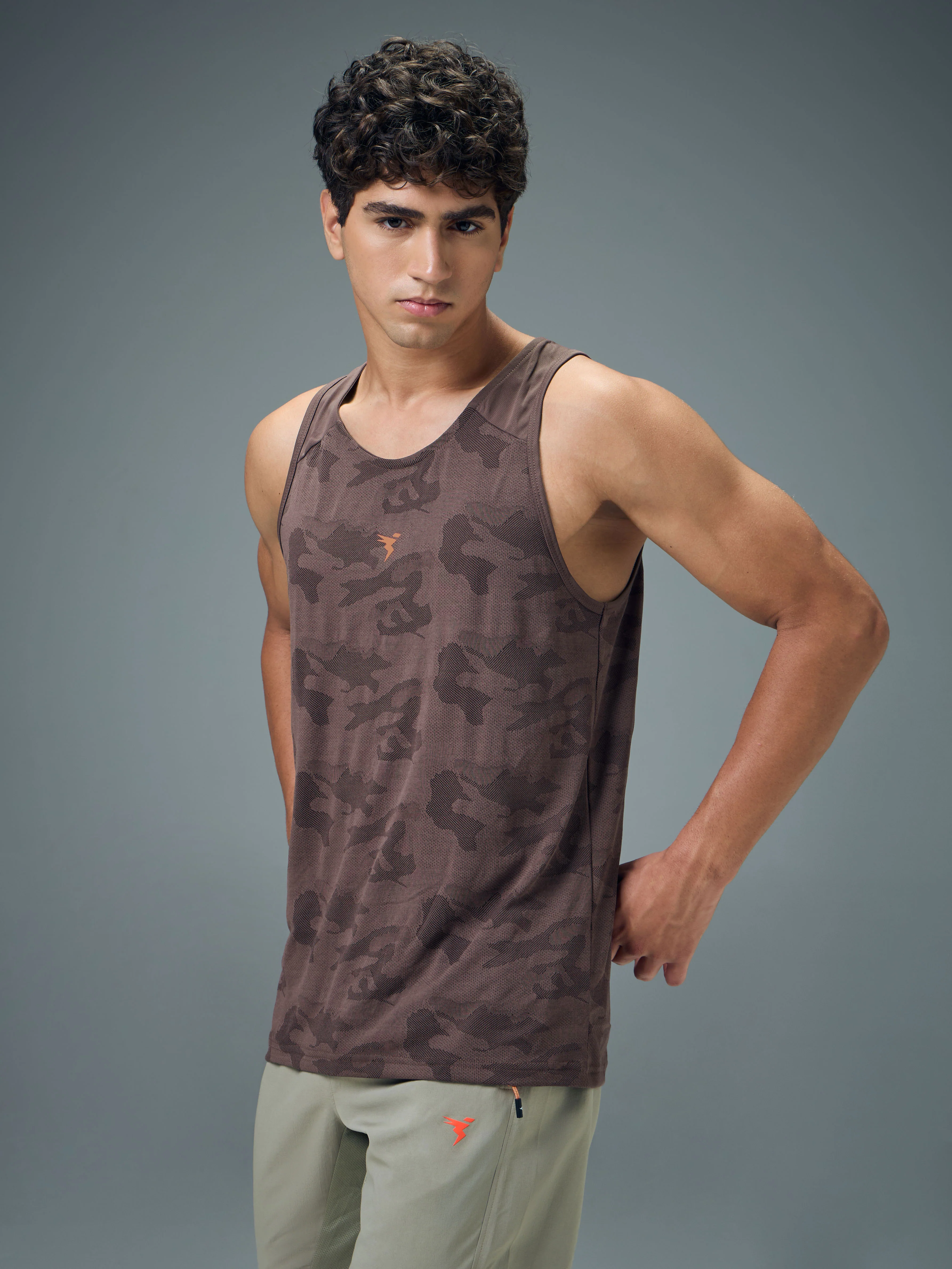 Men Colorblock Slim Fit Crew Neck Innerwear Vest with VENTMESH - Image 4