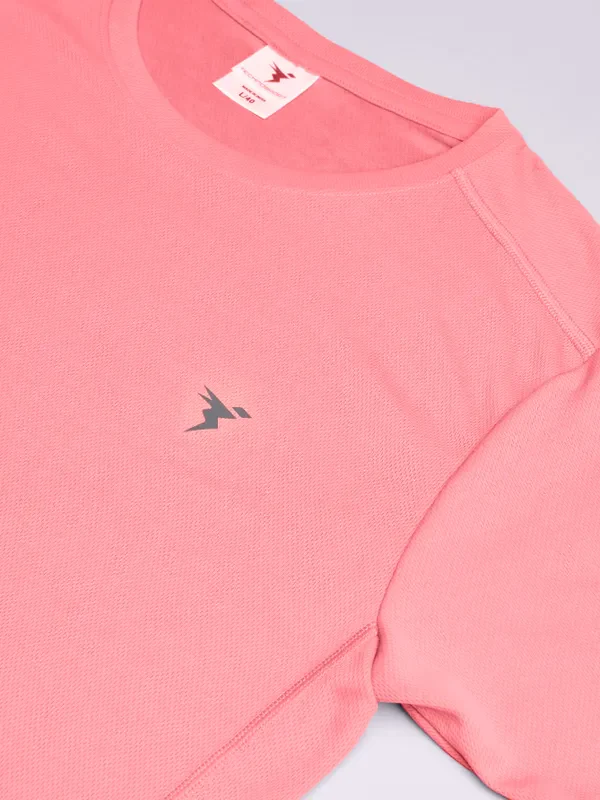 Men Solid Slim Fit Crew Neck T-shirt with TECHNO COOL+ - Image 8