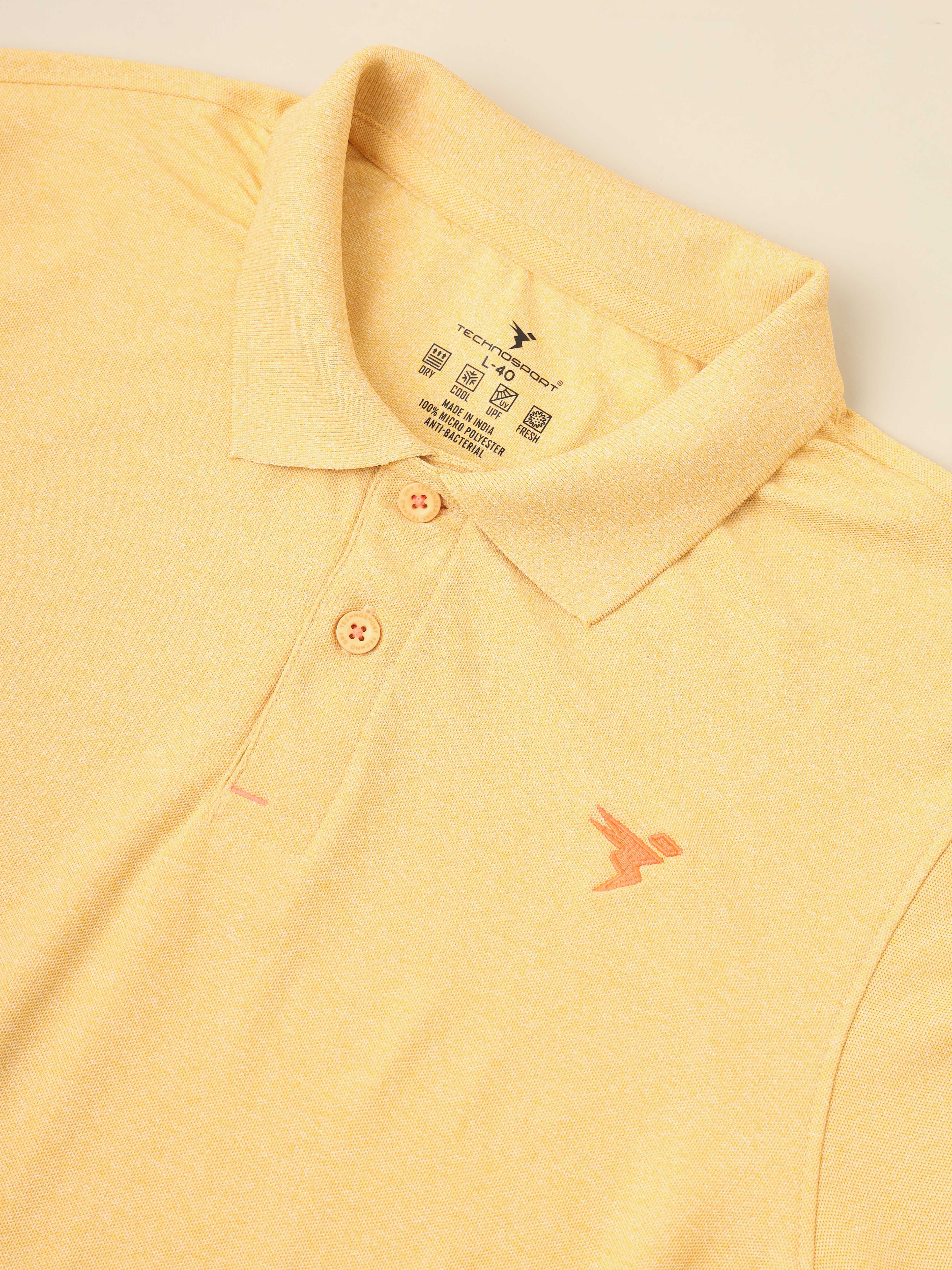 Men Solid Slim Fit Polo T-shirt with MATPIQ - Image 7