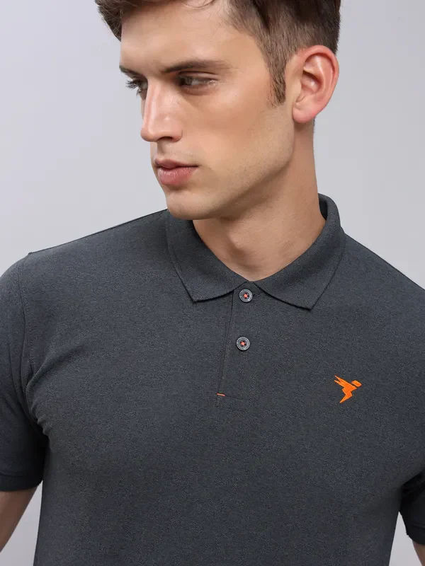 Men Solid Slim Fit Polo T-shirt with MATPIQ - Image 6