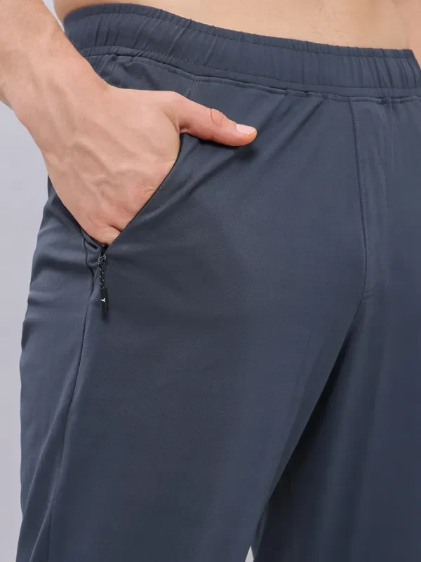 Men Solid Relax Fit Trackpants with ELASTO PLUS - Image 6