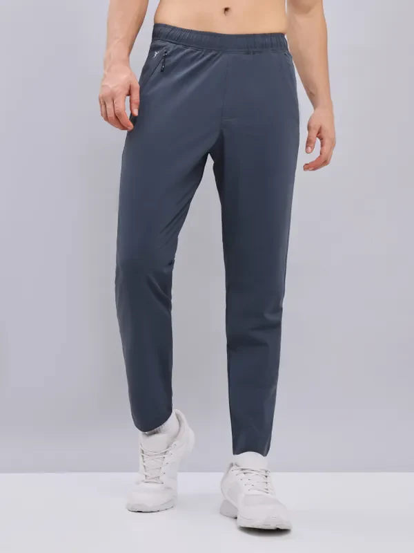 Men Solid Relax Fit Trackpants with ELASTO PLUS - Image 7