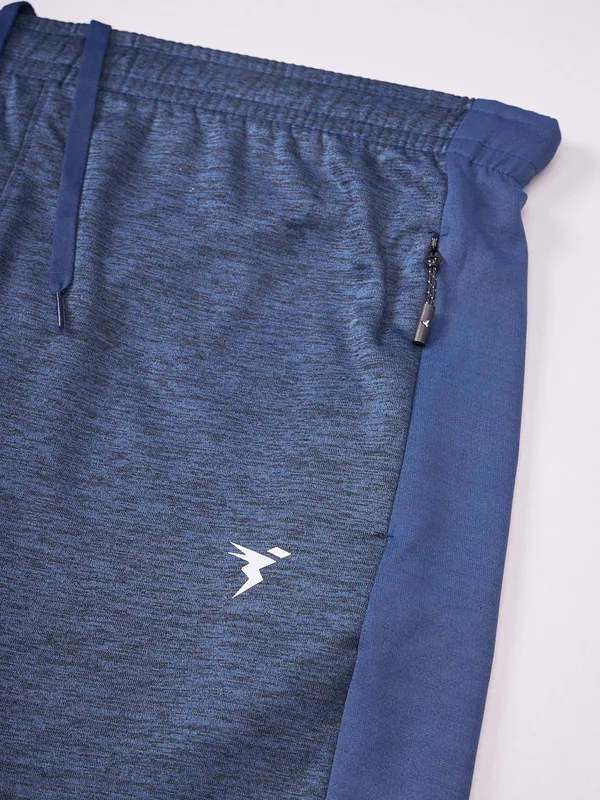 Men Melange Slim Fit Shorts with TECHNO DRY - Image 3