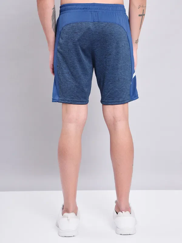 Men Melange Slim Fit Shorts with TECHNO DRY - Image 5