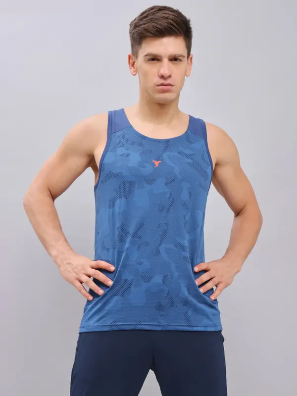 Men Colorblock Slim Fit Crew Neck Innerwear Vest with VENTMESH - Image 6