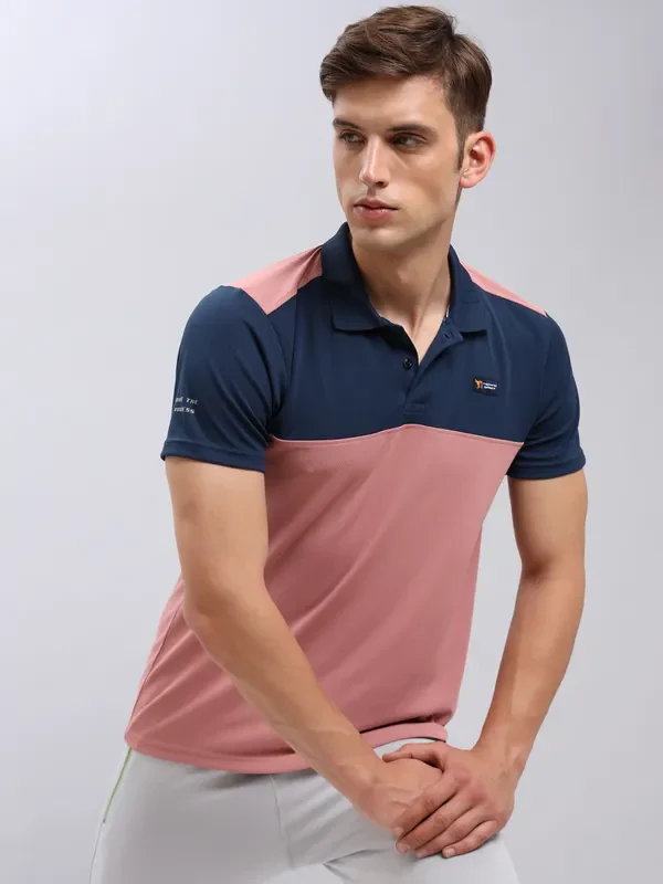 Men Colorblock Slim Fit Polo T-shirt with TECHNO COOL+ - Image 6