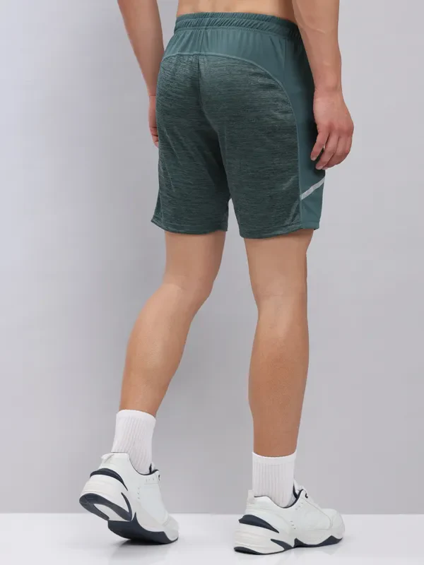 Men Melange Slim Fit Shorts with TECHNO DRY - Image 5