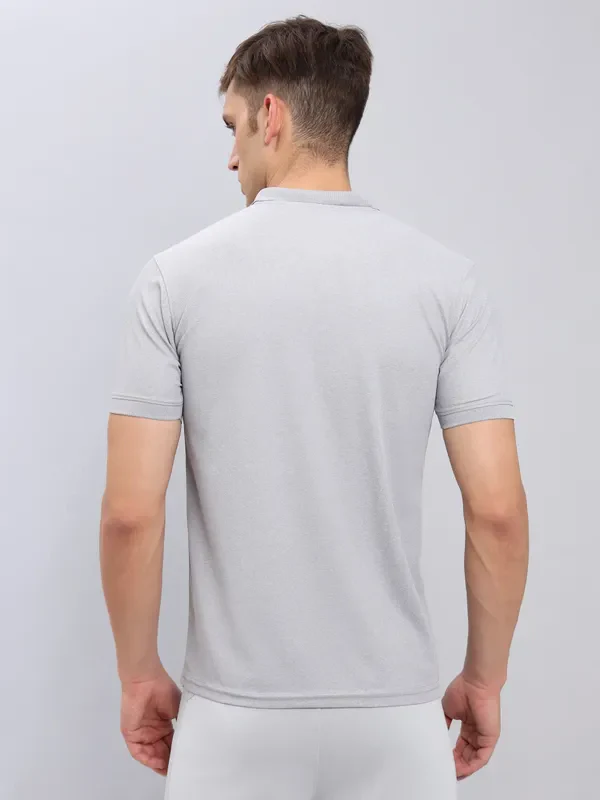 Men Solid Slim Fit Polo T-shirt with MATPIQ - Image 4