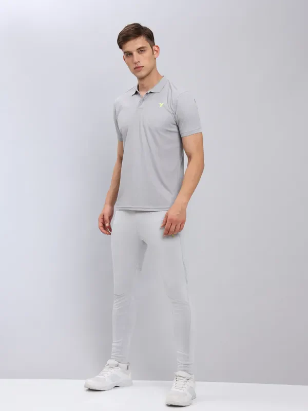 Men Solid Slim Fit Polo T-shirt with MATPIQ - Image 6