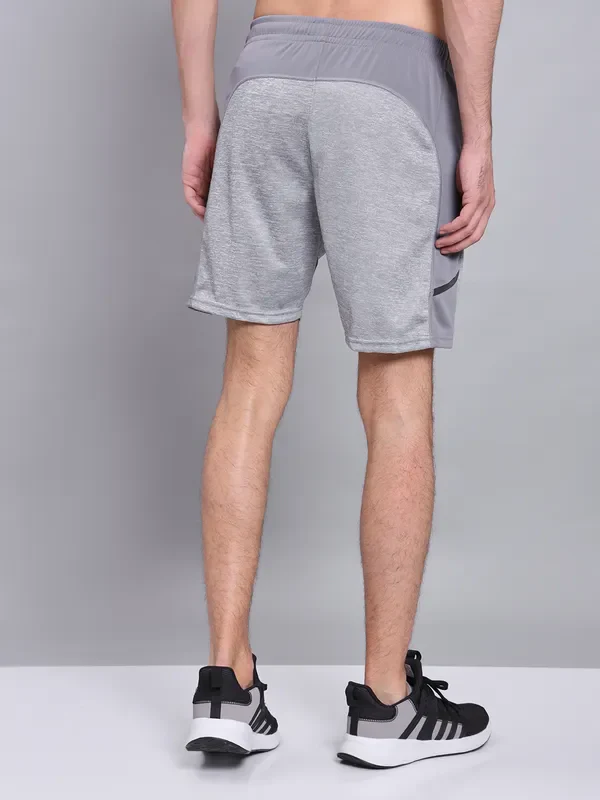 Men Melange Slim Fit Shorts with TECHNO DRY - Image 5