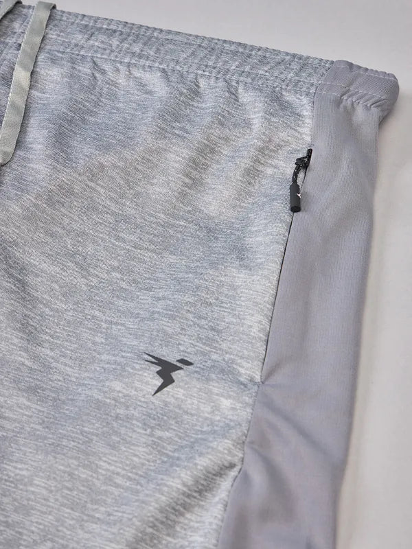 Men Melange Slim Fit Shorts with TECHNO DRY - Image 8