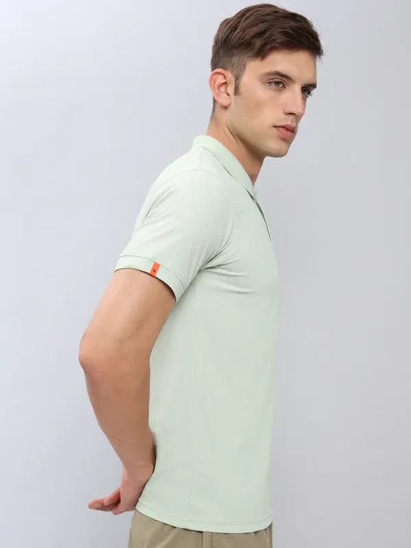 Men Solid Slim Fit Polo T-shirt with MATPIQ - Image 5