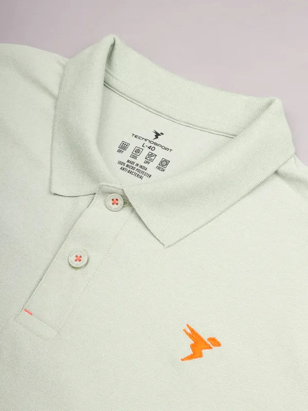 Men Solid Slim Fit Polo T-shirt with MATPIQ - Image 9