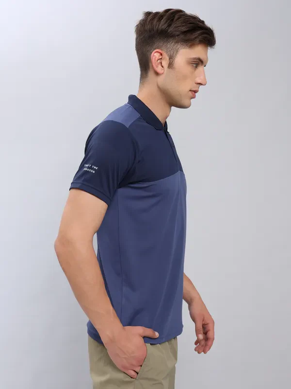 Men Colorblock Slim Fit Polo T-shirt with TECHNO COOL+ - Image 6