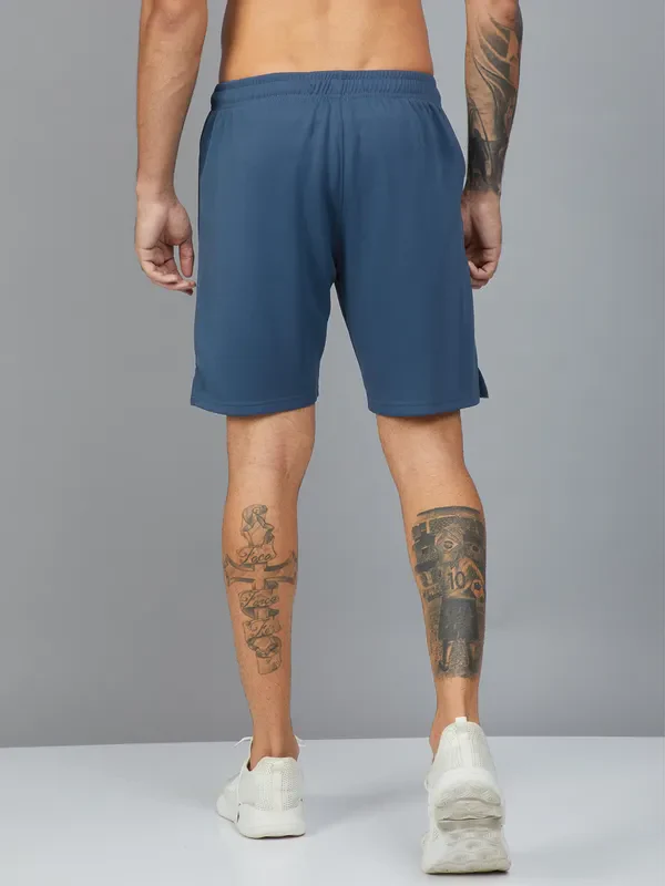 Men Solid Slim Fit Shorts with TECHNO DRY - Image 4