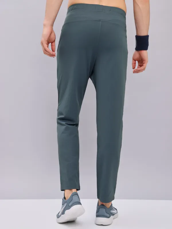 Men Solid Relax Fit Trackpants with ELASTO PLUS - Image 4