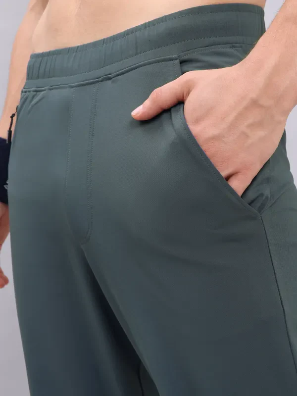 Men Solid Relax Fit Trackpants with ELASTO PLUS - Image 6