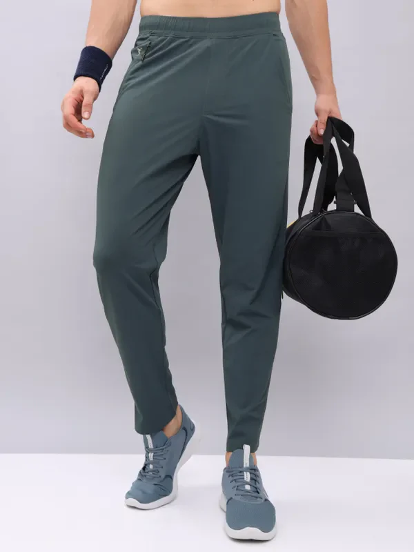 Men Solid Relax Fit Trackpants with ELASTO PLUS - Image 8