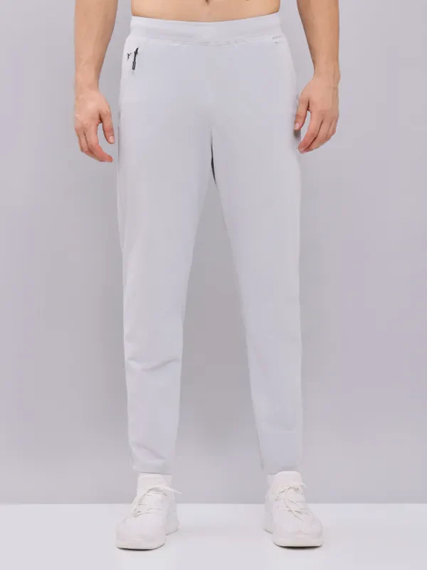 Men Solid Relax Fit Trackpants with ELASTO PLUS