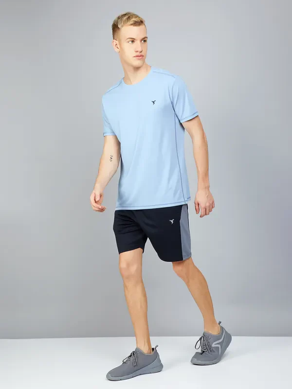 Men Solid Slim Fit Crew Neck T-shirt with TECHNO COOL+ - Image 7