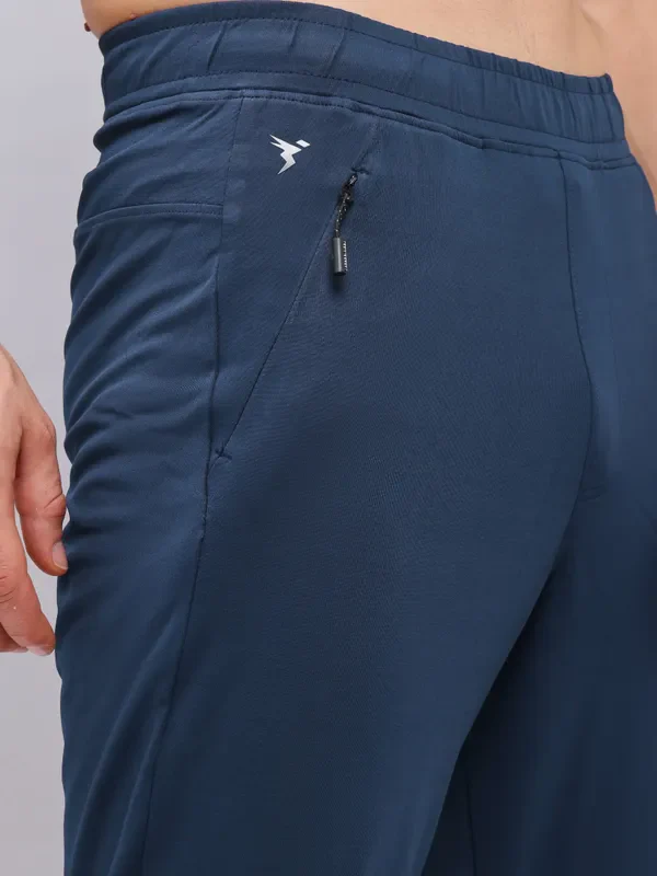 Men Solid Relax Fit Trackpants with ELASTO PLUS - Image 7