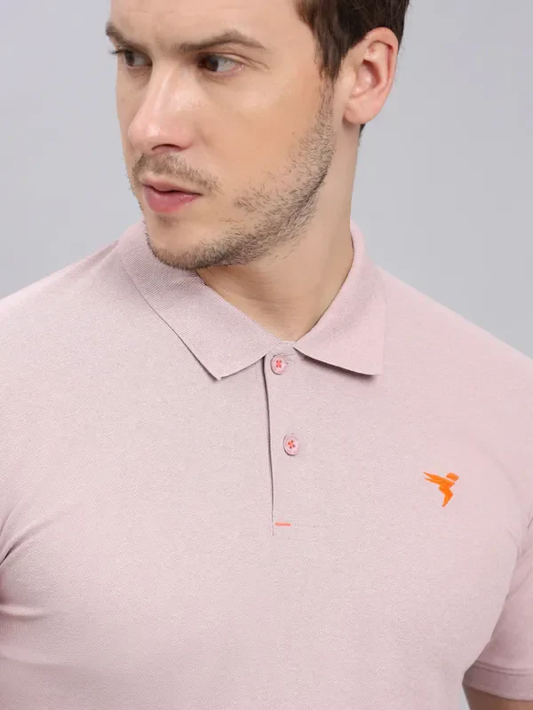 Men Solid Slim Fit Polo T-shirt with MATPIQ - Image 5