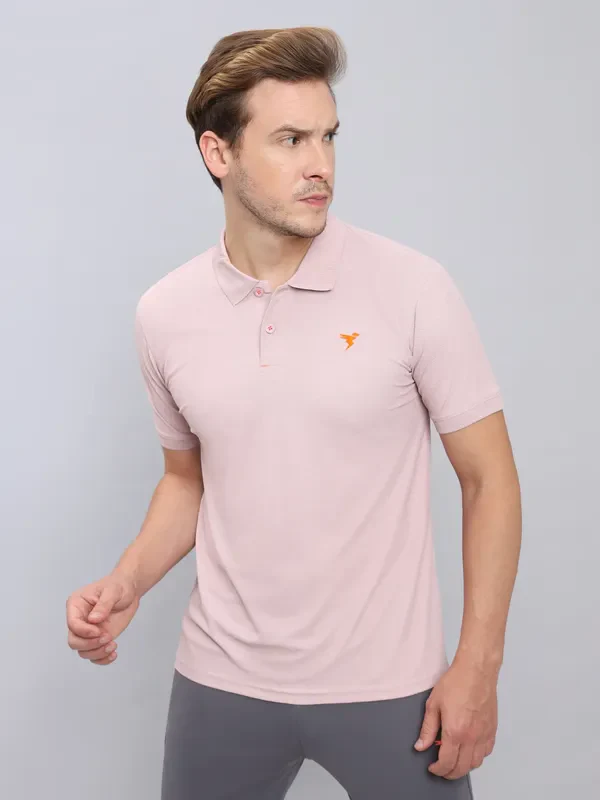 Men Solid Slim Fit Polo T-shirt with MATPIQ - Image 6