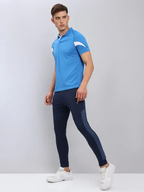 Men Colorblock Slim Fit Polo T-shirt with TECHNO COOL+ - Image 2