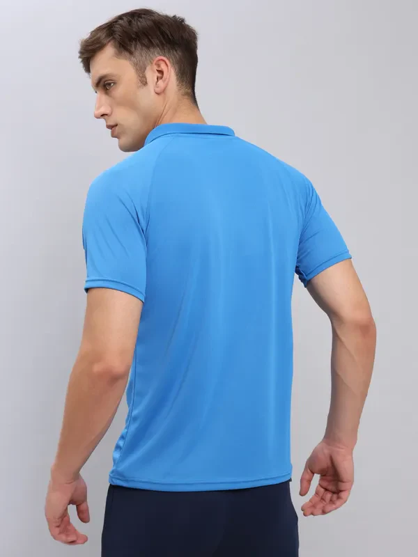 Men Colorblock Slim Fit Polo T-shirt with TECHNO COOL+ - Image 5