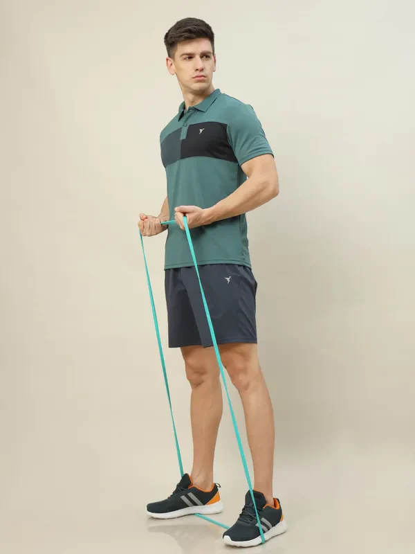 Men Colorblock Slim Fit Polo T-shirt with TECHNO COOL+ - Image 5