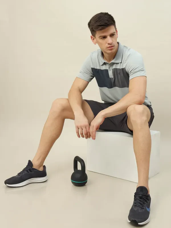 Men Colorblock Slim Fit Polo T-shirt with TECHNO COOL+ - Image 4
